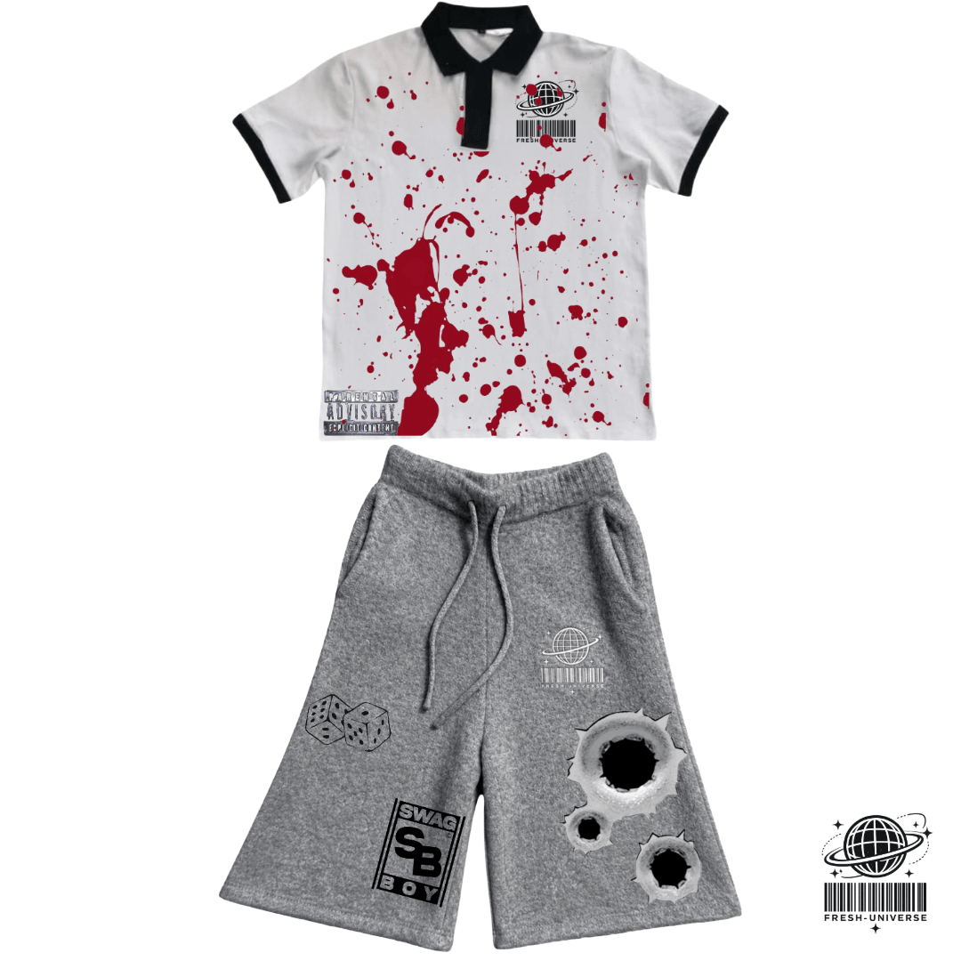 Clubhouse casualty - FRE$H UNIVERSE™FRE$H UNIVERSE™Clubhouse casualtyPolo and shortsFRE$H UNIVERSE™