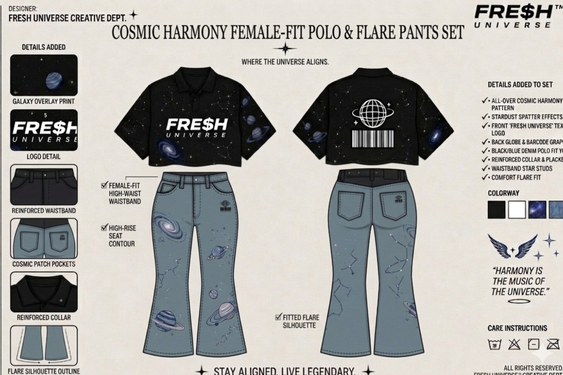 FRE$H UNIVERSE GALAXY SETS - FRE$H UNIVERSE™FRE$H UNIVERSE™FRE$H UNIVERSE GALAXY SETSTees and pantsFRE$H UNIVERSE™