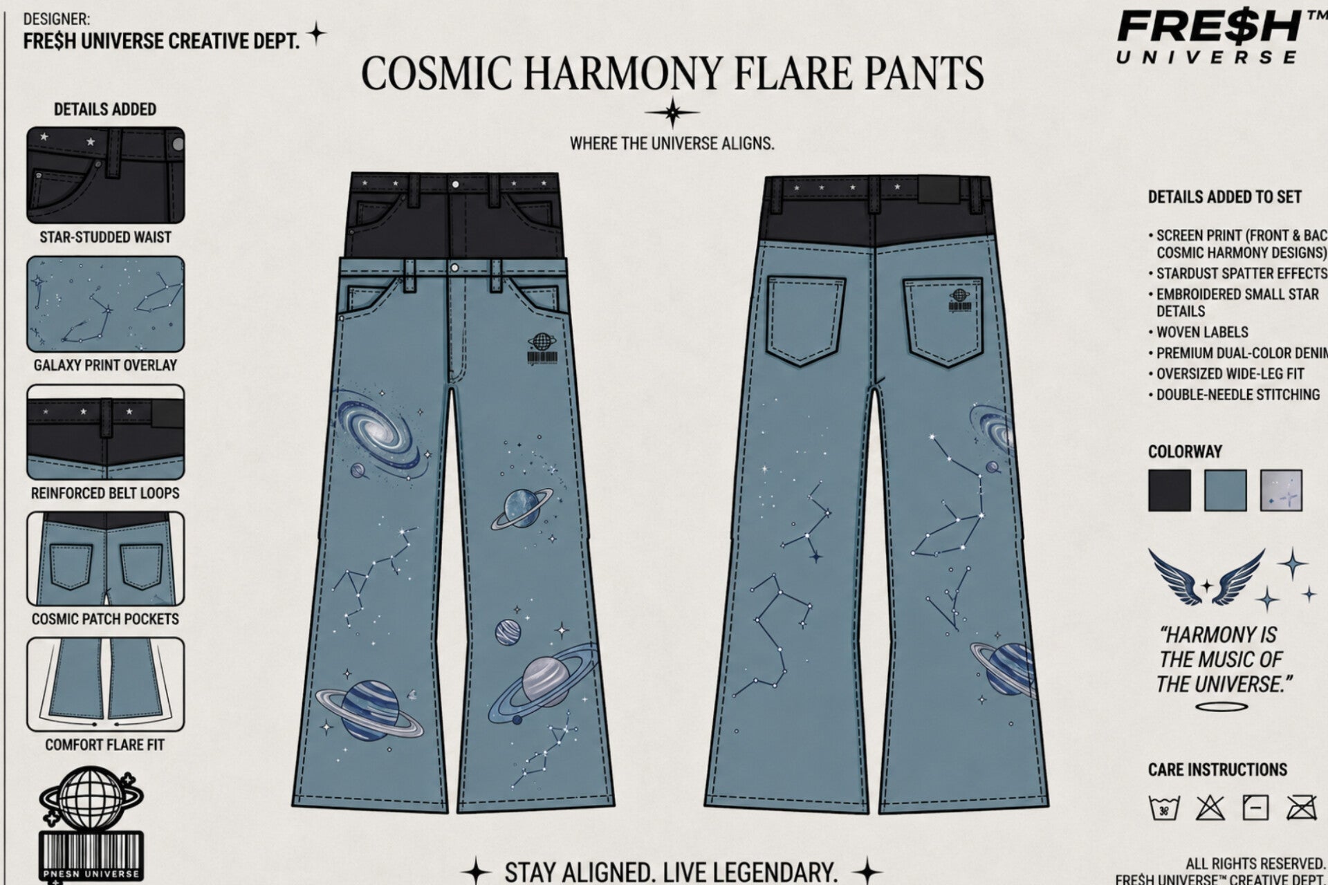 FRE$H UNIVERSE GALAXY SETS - FRE$H UNIVERSE™FRE$H UNIVERSE™FRE$H UNIVERSE GALAXY SETSTees and pantsFRE$H UNIVERSE™